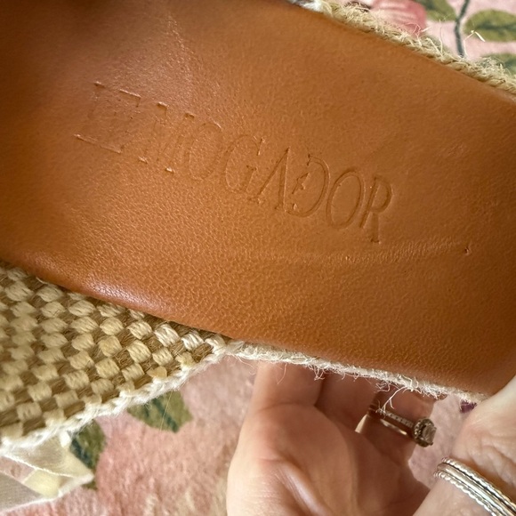 Modatrova Stilvi Raffia Espadrille Wedges Ankle Tie Natural EU 38 - Picture 10 of 16